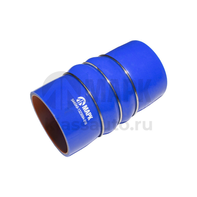 Патрубок интеркулера (силикон) синий (Ф80х150, 3 кольца) (TRUCKMARK)